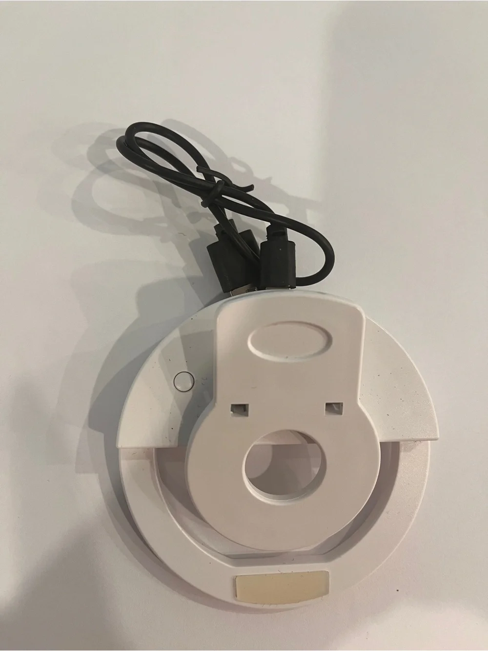 White Ring Light Phone Clip Rechargeable LED Selfie Ring “ Focus on the Good